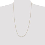 14k .5mm Box with Spring Ring Clasp Chain