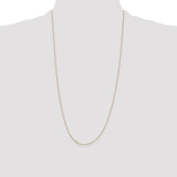 14k .5mm Box with Spring Ring Clasp Chain