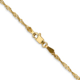 14k 1.70mm Singapore Chain