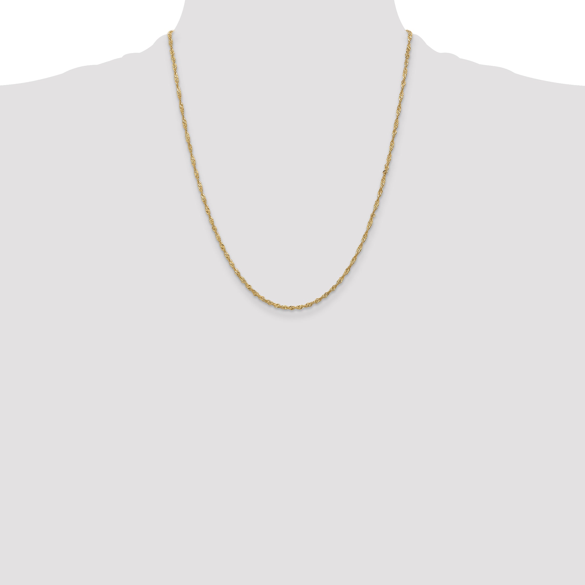14k 1.70mm Singapore Chain