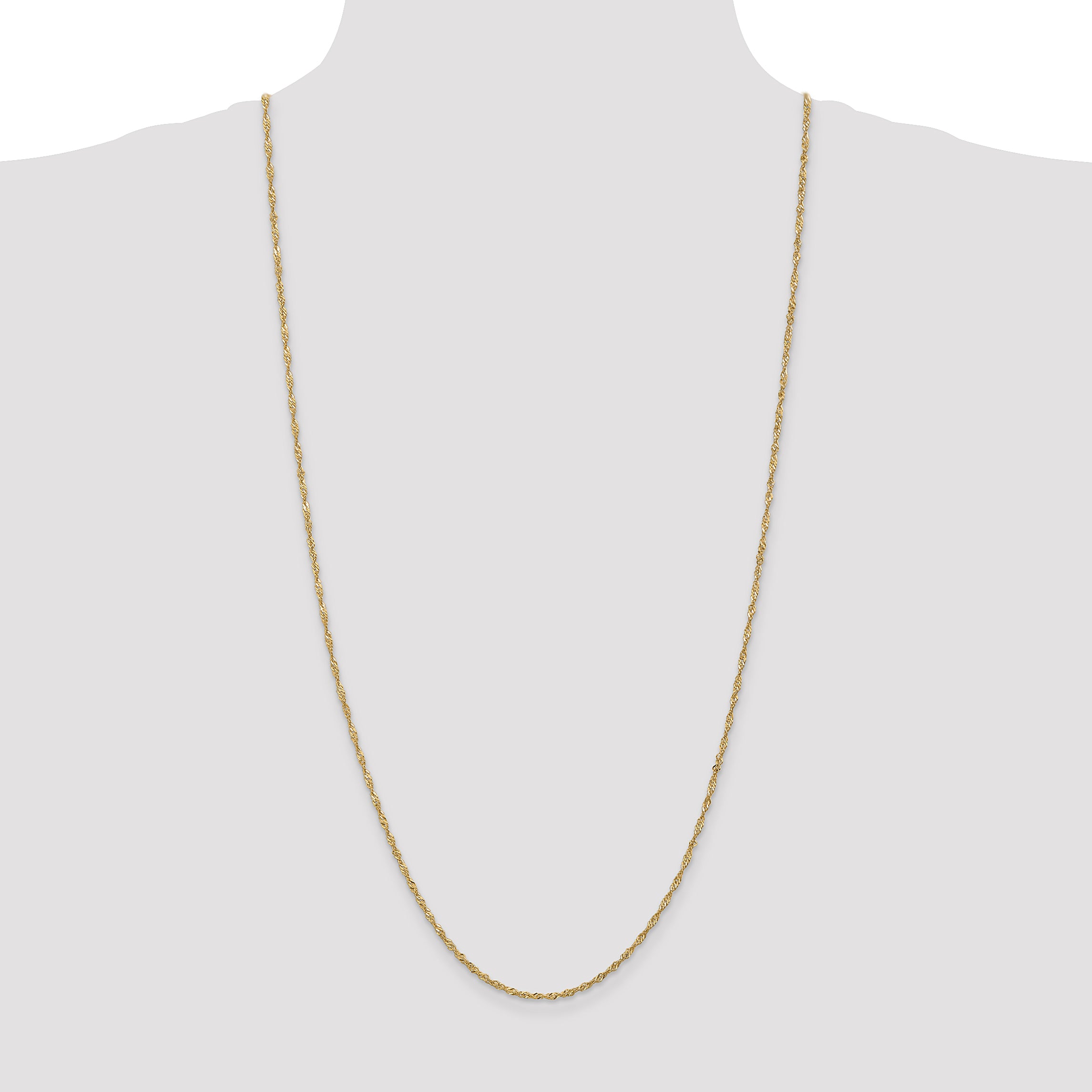 14k 1.70mm Singapore Chain