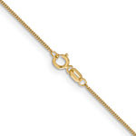 14k .9mm Curb Pendant Chain