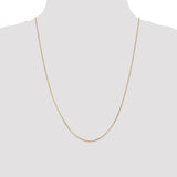 14k .9mm Curb Pendant Chain