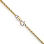 14k 1.3mm Curb Pendant Chain