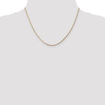 14k 1.3mm Curb Pendant Chain