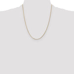 14k 1.3mm Curb Pendant Chain