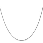 14k WG .8mm Polished Light Baby Rope Chain