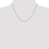 14k WG .8mm Polished Light Baby Rope Chain