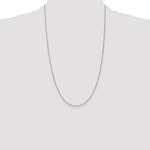 14k WG .8mm Light-Baby Rope Chain