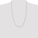 14k WG .8mm Light-Baby Rope Chain