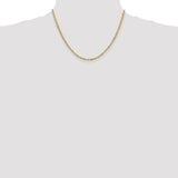 14k 2mm Singapore Chain