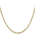 14k 2mm Singapore Chain