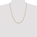 14k 2mm Singapore Chain
