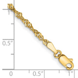 14k 2mm Singapore Chain