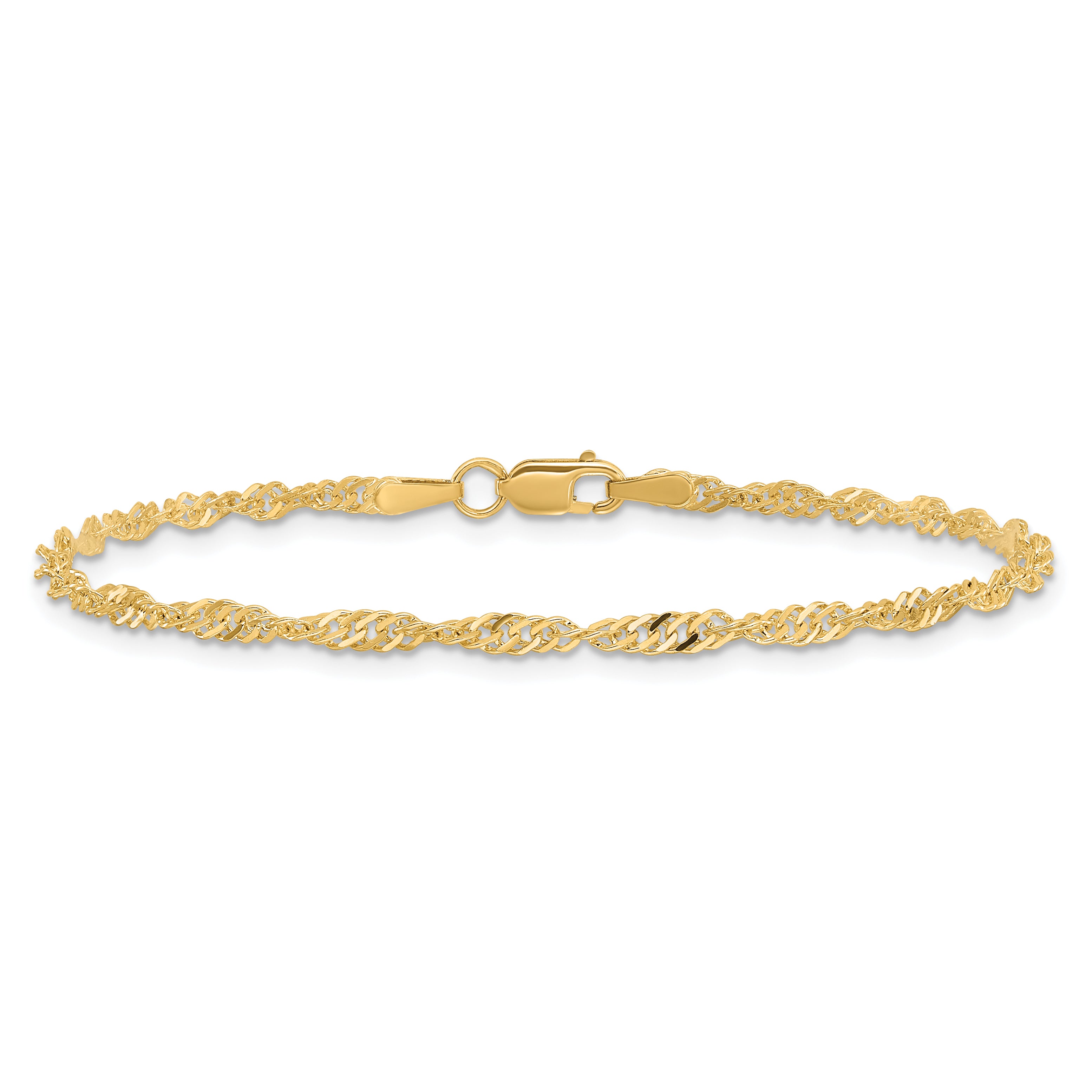 14k 2mm Singapore Chain