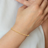 14k 2mm Singapore Chain