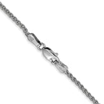 14k White Gold 1.7mm Spiga Chain