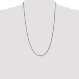14k White Gold 1.7mm Spiga Chain