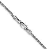 14k White Gold 1.7mm Spiga Chain