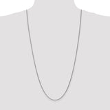 14k White Gold 1.7mm Spiga Chain