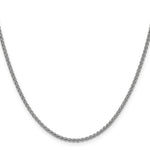 14k White Gold 2.1mm Spiga Chain