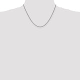14k White Gold 2.1mm Spiga Chain