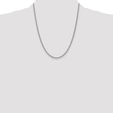 14k White Gold 2.1mm Spiga Chain