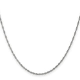 14k WG 1.4mm Singapore Chain