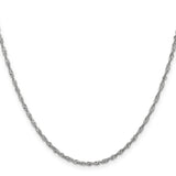 14k WG 1.7mm Singapore Chain