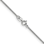 14k White Gold 1.05mm D/C Spiga with Spring Ring Clasp Chain