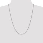 14k White Gold 1.05mm D/C Spiga with Spring Ring Clasp Chain
