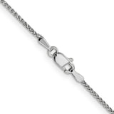14k White Gold 1.25mm D/C Spiga Chain