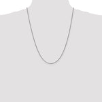 14k White Gold 1.25mm D/C Spiga Chain