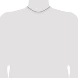 14k White Gold 1.7mm D/C Spiga Chain