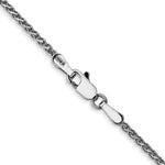 14k White Gold 1.7mm D/C Spiga Chain