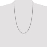 14k White Gold 1.7mm D/C Spiga Chain