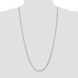14k White Gold 2.1mm D/C Spiga Chain