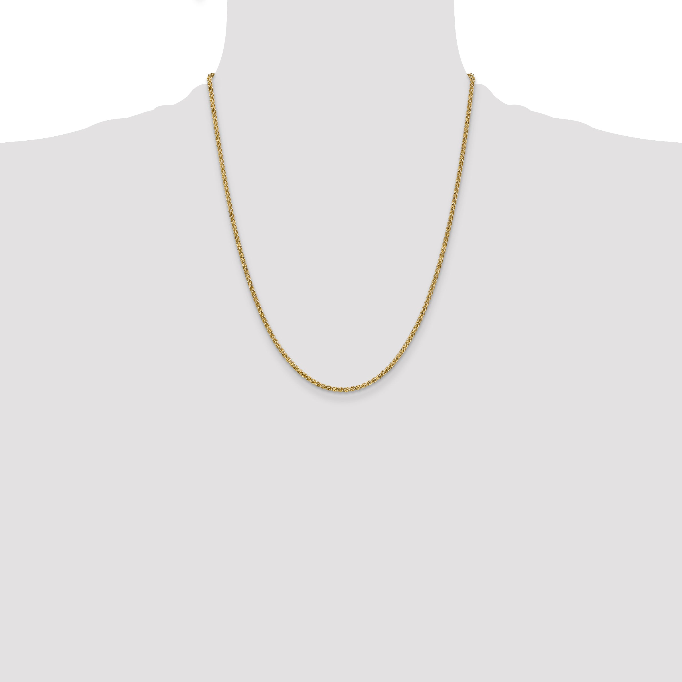 14k 2.1mm Spiga Chain