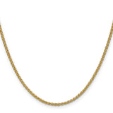 14k 2.1mm Spiga Chain