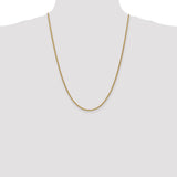 14k 2.1mm Spiga Chain