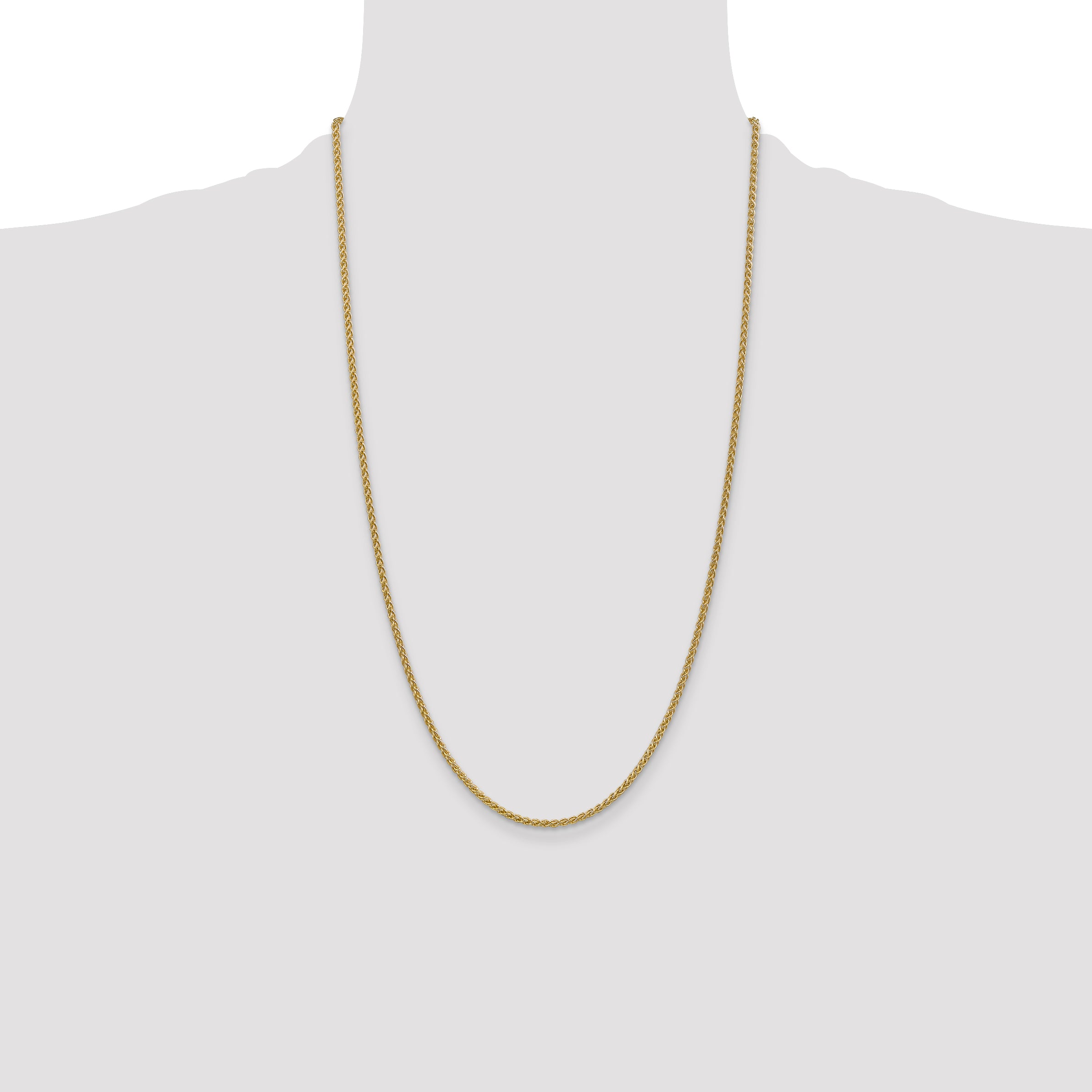 14k 2.1mm Spiga Chain