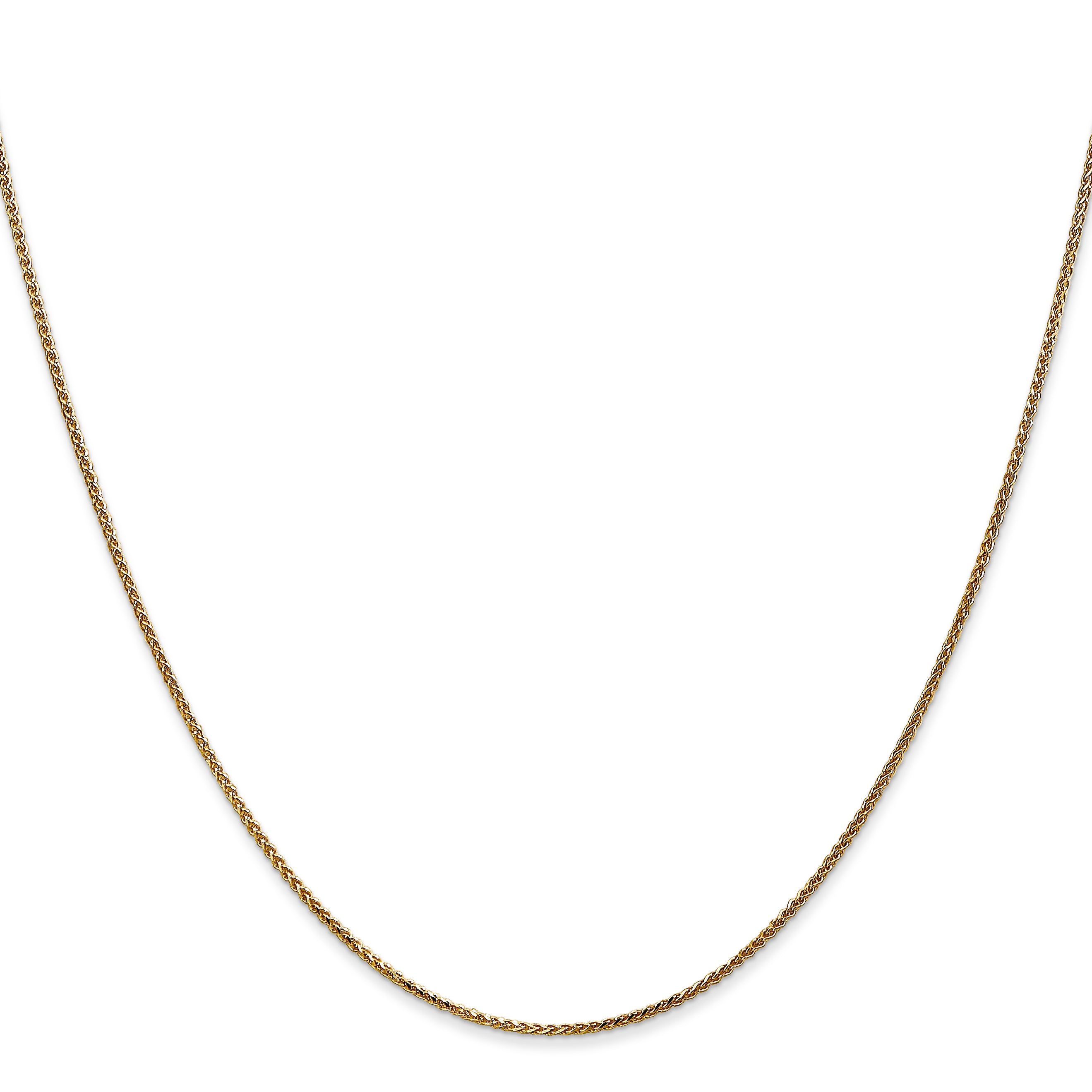 14k 1.05mm D/C Spiga with Spring Ring Clasp Chain