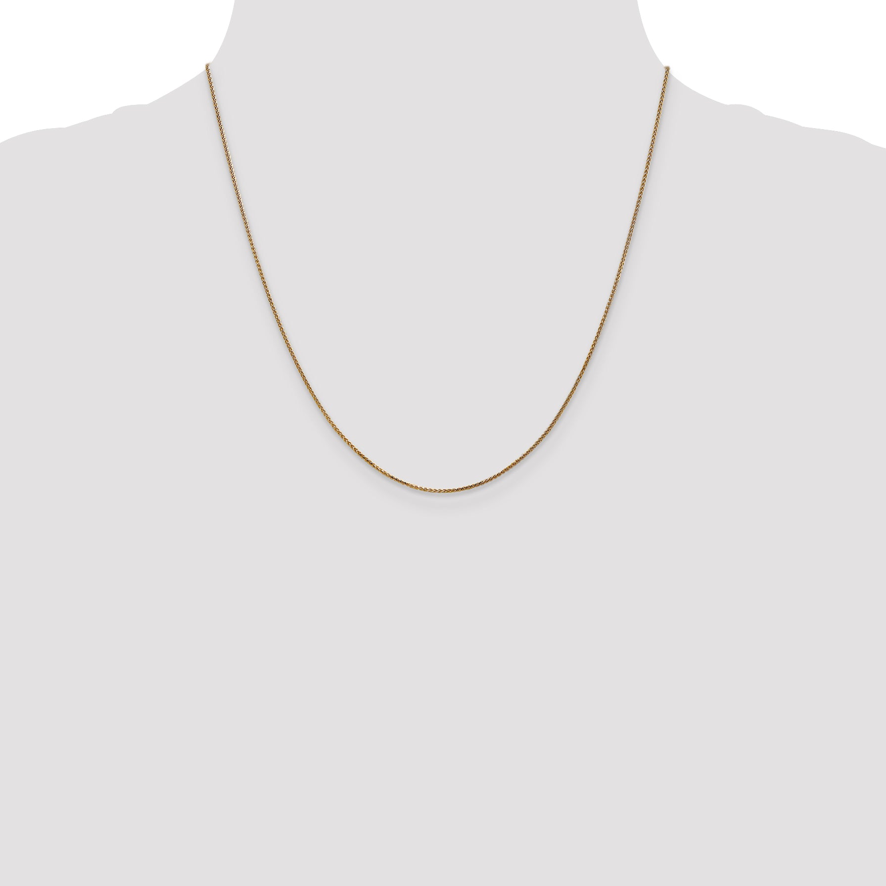 14k 1.05mm D/C Spiga with Spring Ring Clasp Chain