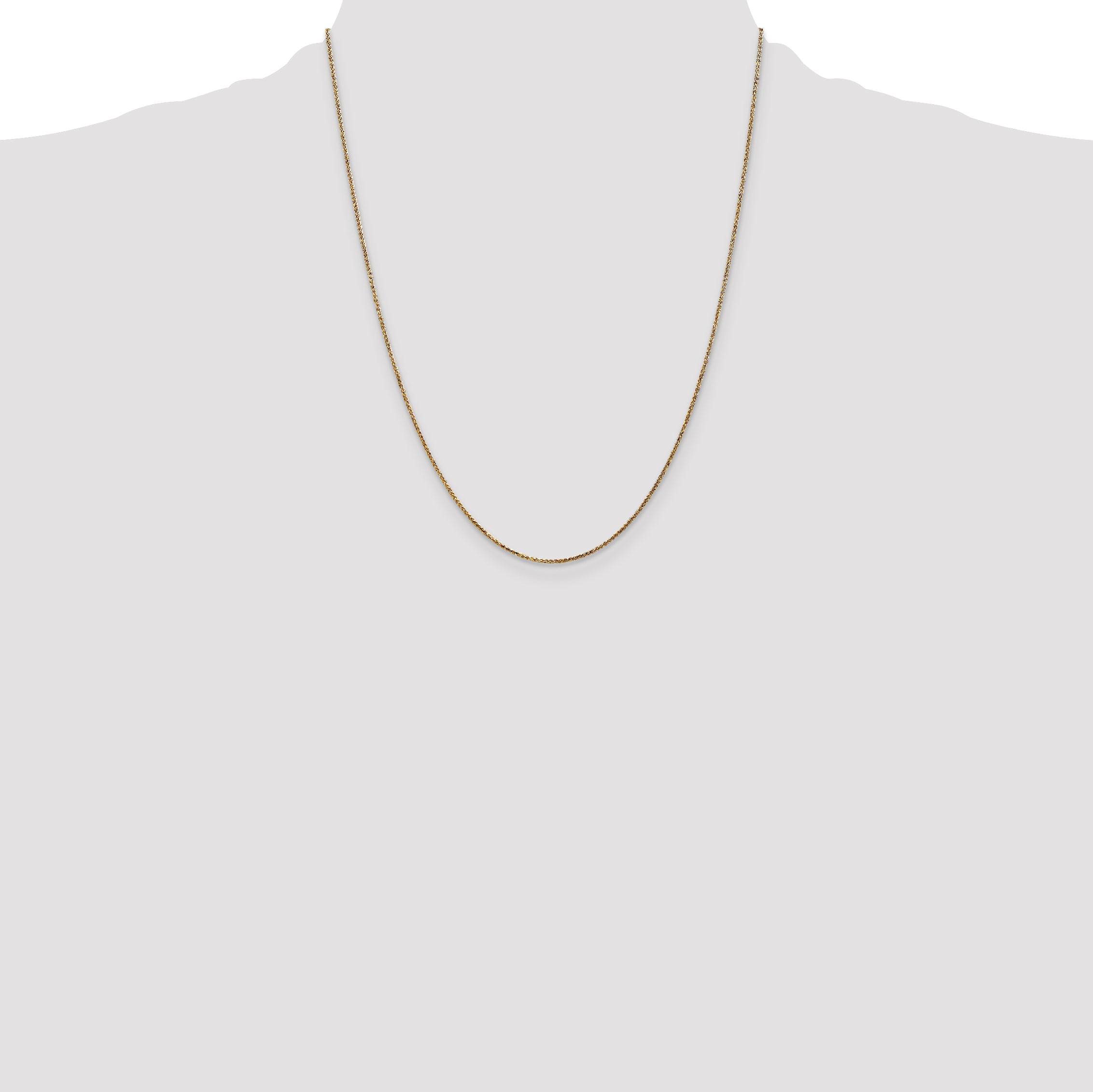 14k 1.05mm D/C Spiga with Spring Ring Clasp Chain