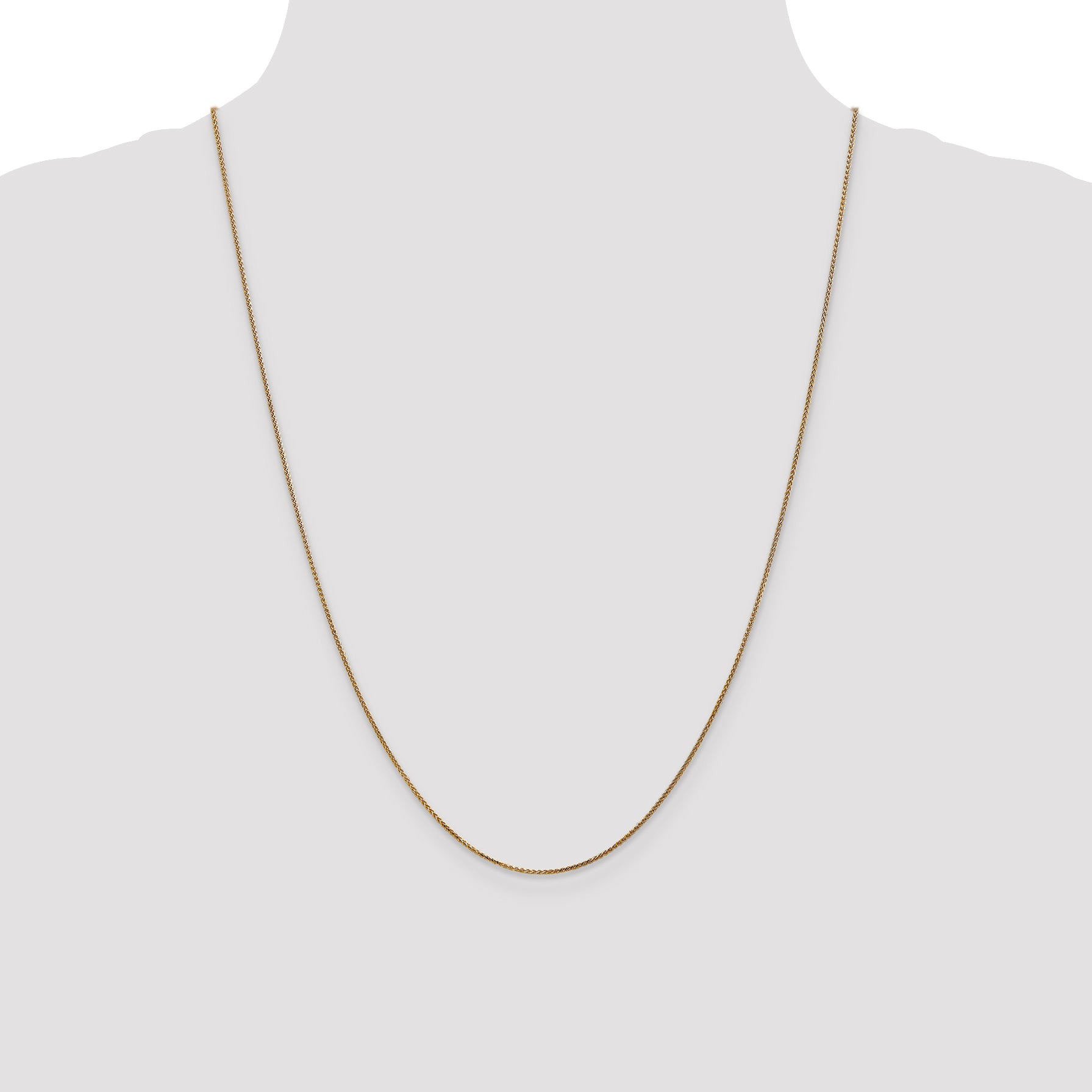 14k 1.05mm D/C Spiga with Spring Ring Clasp Chain