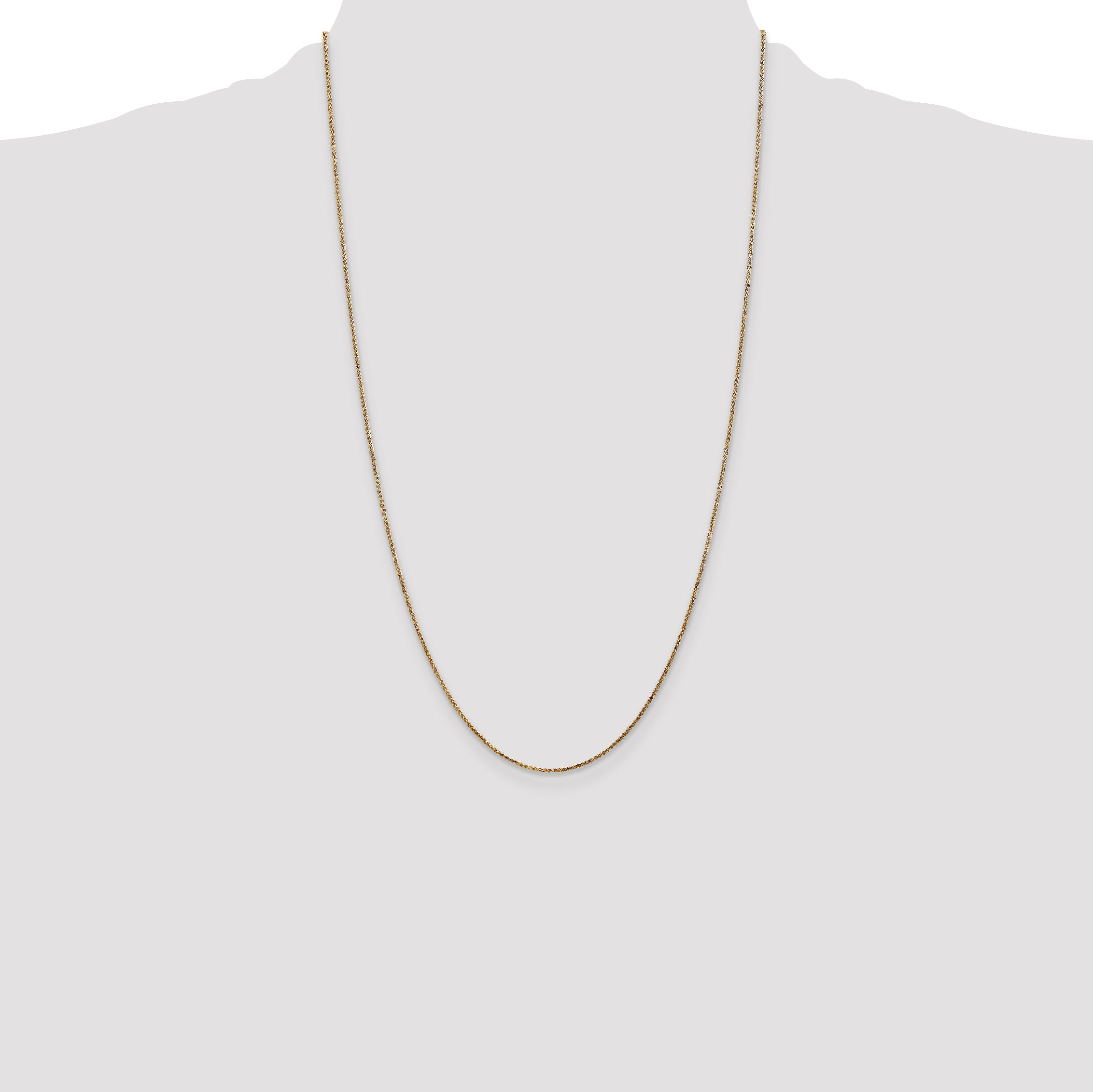 14k 1.05mm D/C Spiga with Spring Ring Clasp Chain