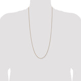 14k 1.05mm D/C Spiga with Spring Ring Clasp Chain