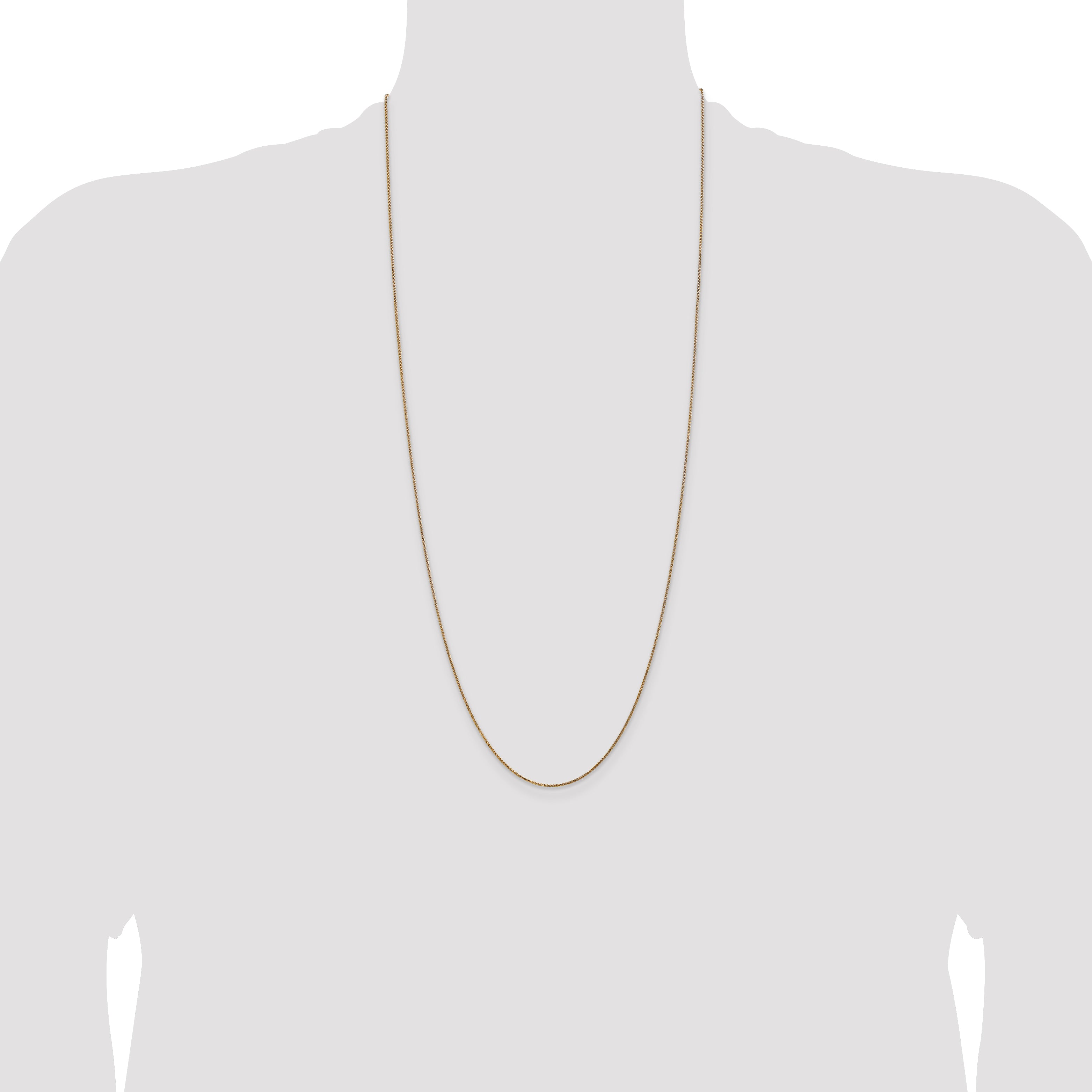 14k 1.05mm D/C Spiga with Spring Ring Clasp Chain