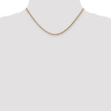 14k 2.1mm D/C Spiga Chain