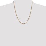 14k 2.1mm D/C Spiga Chain